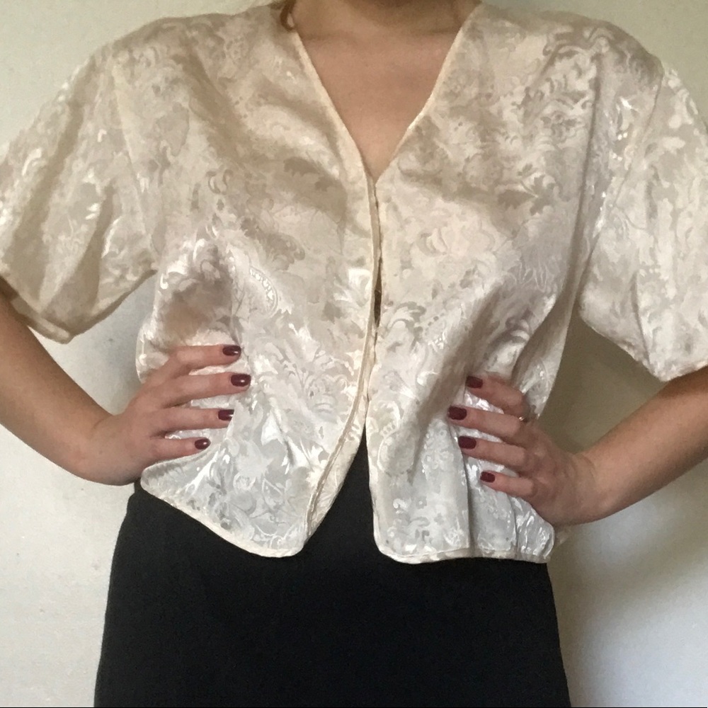 Victoria’s Secret Vintage Cream Blouse Size S